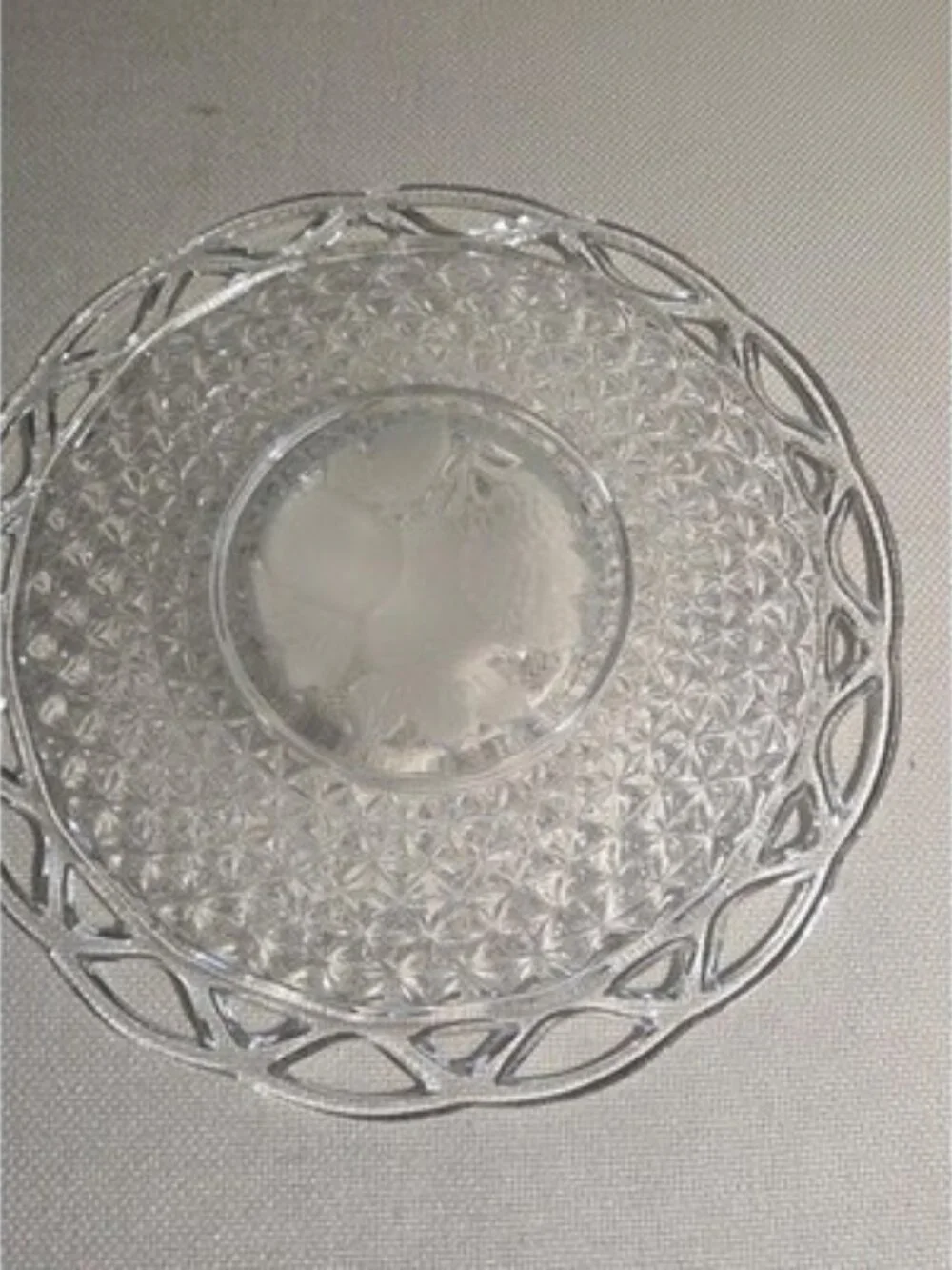 Vintage Imperial Glass Lace Edge 10.5